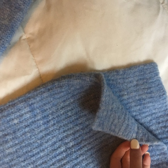 Rag and Bone Extra Fine Wool Sweater w/ Suede - Picture 5 of 7